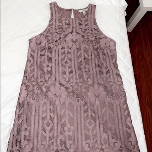 Lavender lace dress